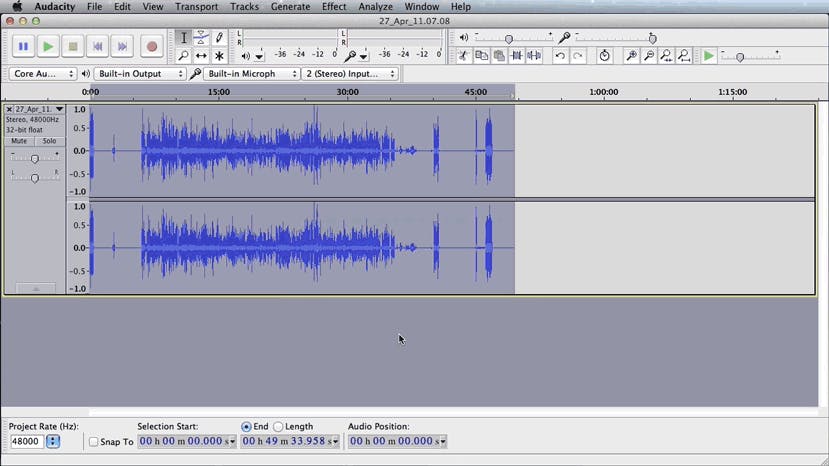 Use Amplify in Audacity