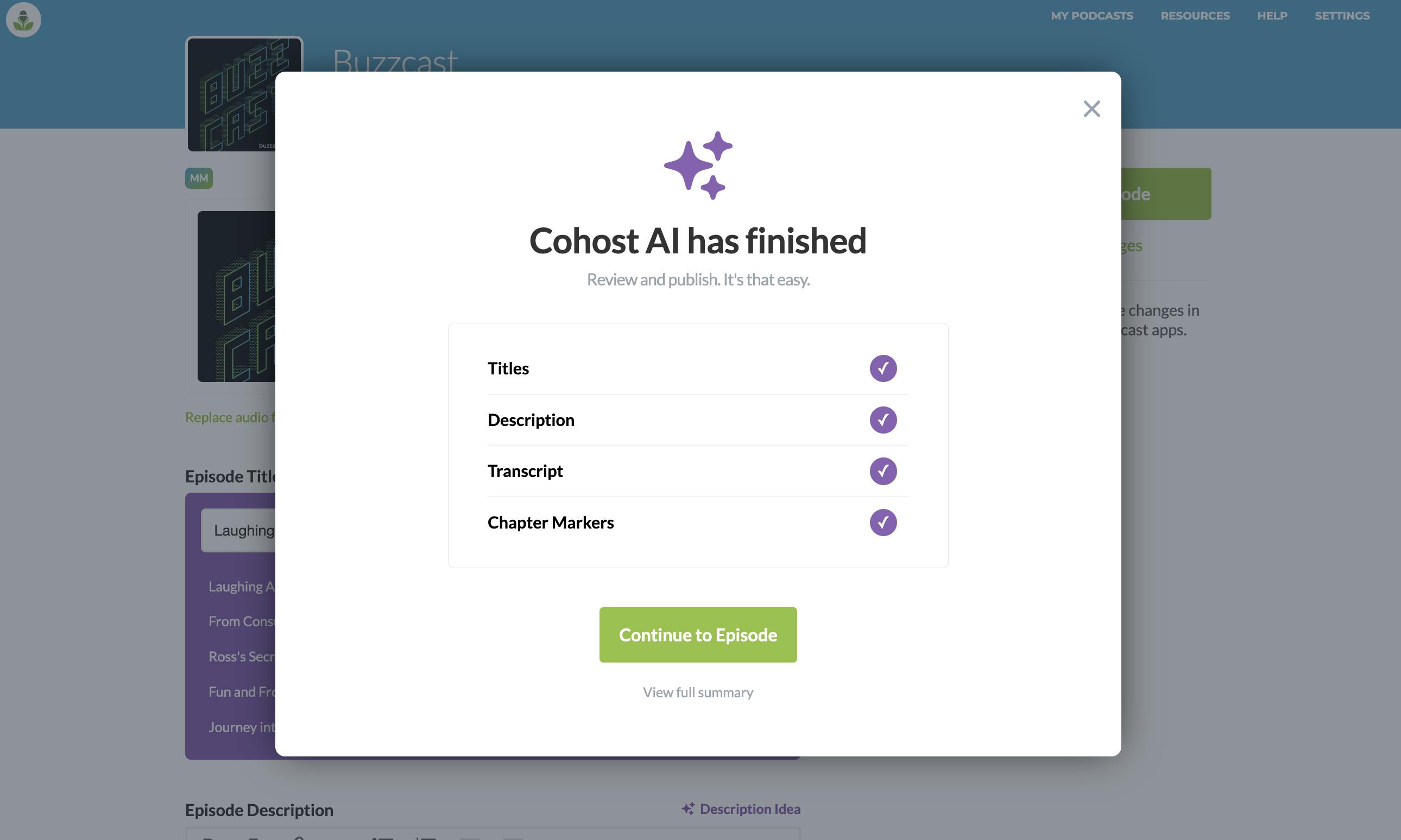 Cohost AI on Buzzsprout